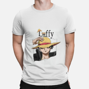 Monkey D Luffy straw hat anime t shirt One Piece portrait design