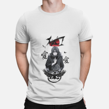 Itachi Uchiha Sharingan Naruto anime t shirt Akatsuki design