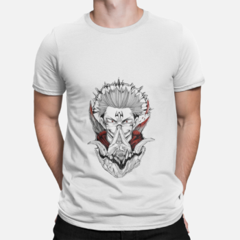 Ryomen Sukuna anime graphic t shirt cursed power design Jujutsu Kaisen
