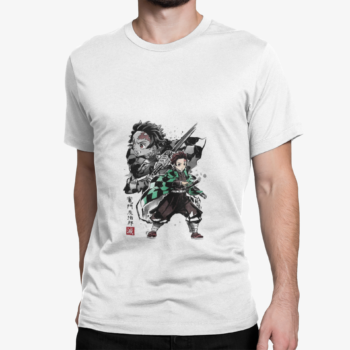 Tanjiro Kamado anime graphic t shirt Demon Slayer Kimetsu no Yaiba