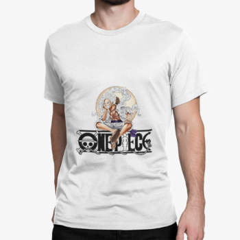 Monkey D. Luffy Gear 5 One Piece anime graphic t shirt relaxed logo design