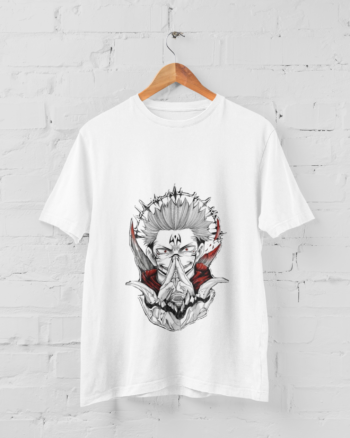 Ryomen Sukuna anime graphic t shirt cursed power design Jujutsu Kaisen