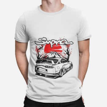 JDM classic car graphic t-shirt for men – Supra Fuji design by VEROSPARX