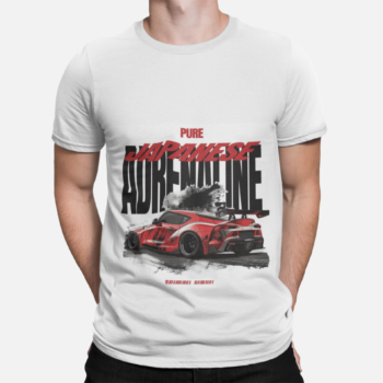 JDM racing graphic t-shirt for men – Pure Japanese Adrenaline design by VEROSPARX
