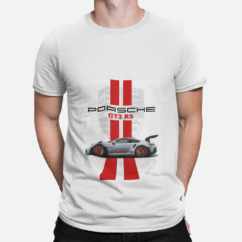 Porsche GT3 RS motorsport racing stripe graphic t-shirt