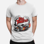 Muscle car graphic t-shirt for men – Full Throttle design by VEROSPARX