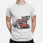 Classic supercar graphic t-shirt for men – V8 Biturbo 1987 design by VEROSPARX